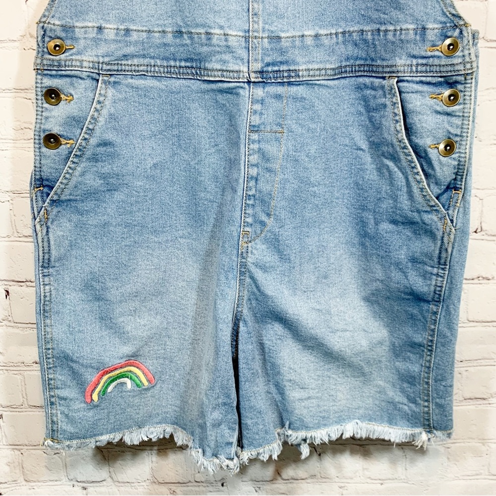 Adult Jean Pride Overalls Rainbow Queen LGBTQ - Picture 4 of 6
